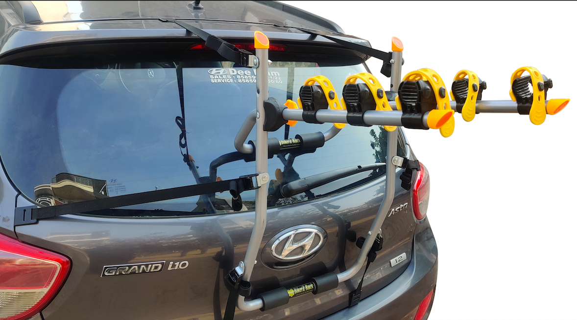 universal rear mounted car bike rack